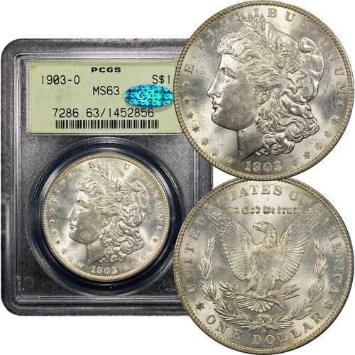 1903-O モルガン ドル $1 OGH PCGS MS63 CAC｜WORLD RESOURCE【QUEEN店】
