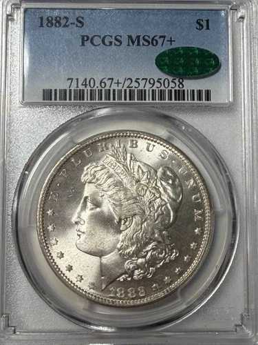 1882年 S モーガン銀貨 PCGS MS-67+ CAC