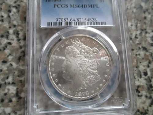 1878年 S モーガン銀貨 PGCS MS64DMPL スーパースター級の逸品！希少！