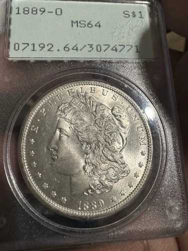 1889-O モルガン銀貨 PCGS MS-64 ラトラー