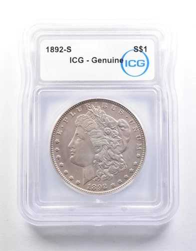 1892-S モルガン銀貨 正規品 ICG *6725