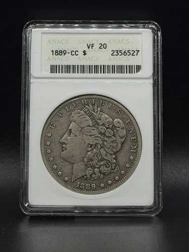 1889-CC モルガン銀貨 カーソンシティ ANACS VF20