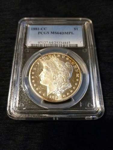 1881年CCモルガン銀貨 PCGS MS64DMPL