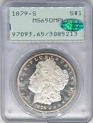 1879-S PCGS ラトラー MS65DMPL CAC モルガン銀貨 3085213