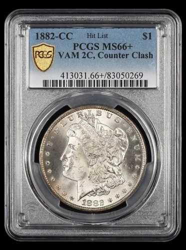 1882 CC $1 VAM 2C カウンタークラッシュ ヒットリスト PCGS MS66+|WORLD RESOURCE【QUEEN店】