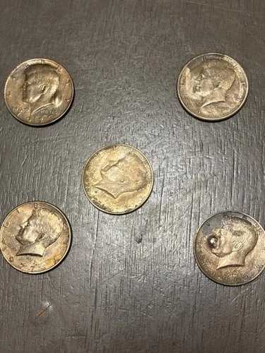 リバティコイン 米国銀貨 50セント - 1977年、1971年、1976年、1980年