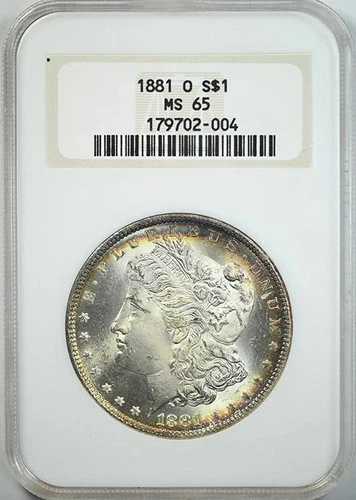 1881-O モーガン ダラー $1 NGC ファッティ MS65 - トーン加工済み! 229,680円