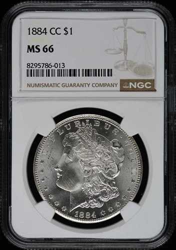 1884-CC モルガン・ダラー S$1 NGC MS66