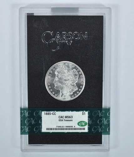 1885-CC モルガン銀貨 GSA ホード MS63 CAC *7011