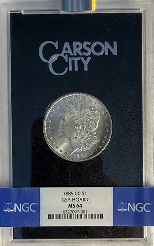 1885-CC GSA NGC MS64 モルガン銀貨