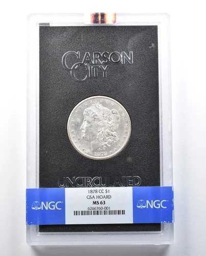 1878-CC モルガン銀貨 GSA ホード MS63 NGC *9039