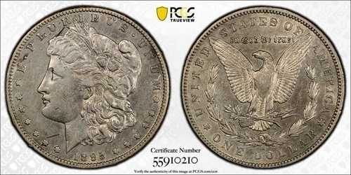 1895-S モーガン銀貨 $1 PCGS XF ディテールスクラッチ #0210
