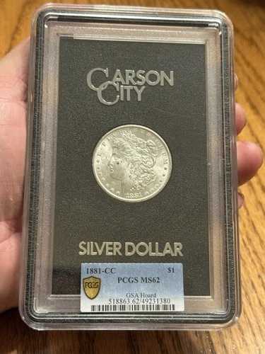 1881 CC GSA カーソンシティ シルバー モルガン ダラー USA PCGS MS62
