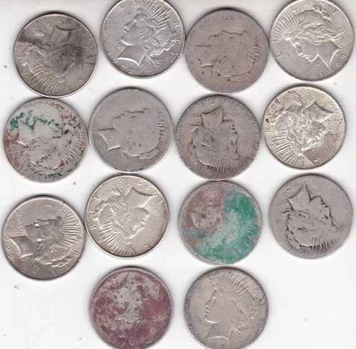 1922-1924年平和銀貨（14枚入り）