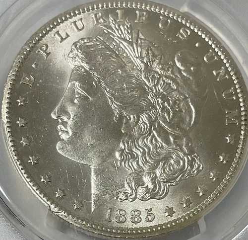 1885-CC モルガン・ダラー - PCGS MS64 光沢仕上げ