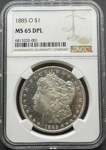1885-O ディープミラープルーフライク モルガン シルバードル NGC MS65 DPL 01XBXA26