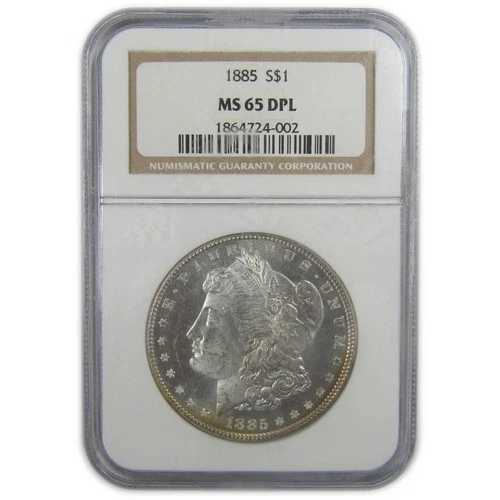 1885年 モルガン・ダラー MS 65 DPL NGC シルバー プルーフ風 1ドルコイン SKU:I21995