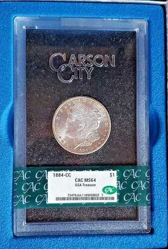 1884-CC モルガン・ダラー GSA ホード S$1 CACG MS64 CAC