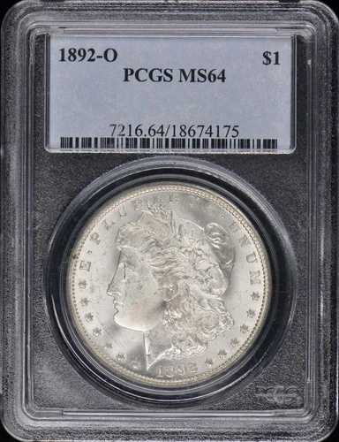 1892-O 1ドル モルガン・ダラー PCGS MS64