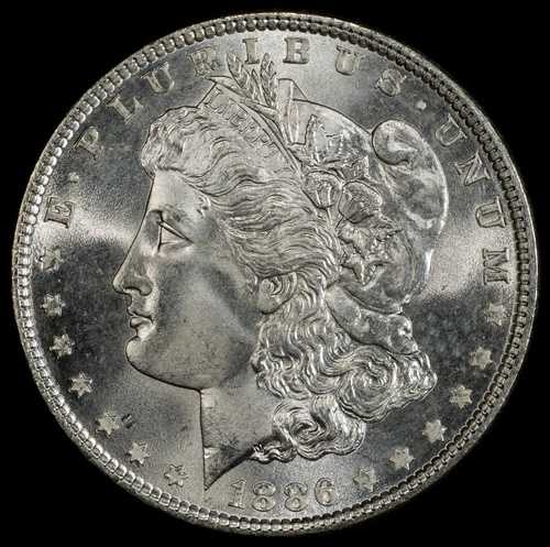 1886年 モルガン・ダラー 1ドル PCGS MS67 (91618)