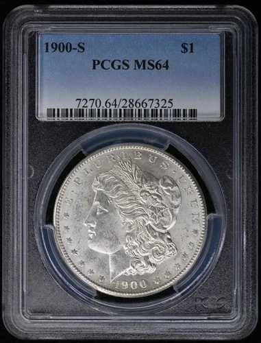 1900-S 1ドル モルガン・ダラー PCGS MS64