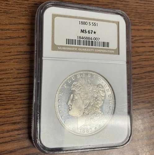 1880年 S モルガン銀貨 MS 67 STAR｜WORLD RESOURCE【QUEEN店】