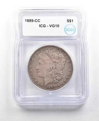 1889-CC モルガン銀貨 VG10 ICG 美しい色調 *6291｜WORLD RESOURCE【QUEEN店】