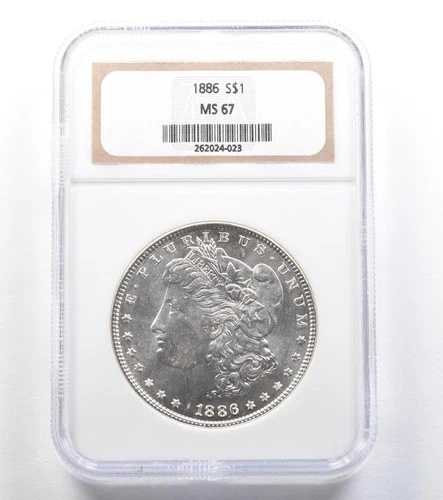 1886年 モルガン銀貨 MS67 NGC PQ *8035｜WORLD RESOURCE【QUEEN店】
