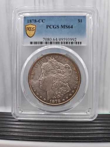 1878 年 カーソンシティ モーガン シルバー ダラー Ms64 PCGS グレード、両面トナー、...｜WORLD RESOURCE【QUEEN店】