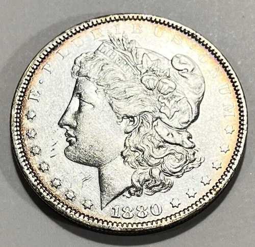 1880-P 80 Over 79 モルガン銀貨 美しいディテールと色調 26.5グラム｜WORLD RESOURCE【QUEEN店】