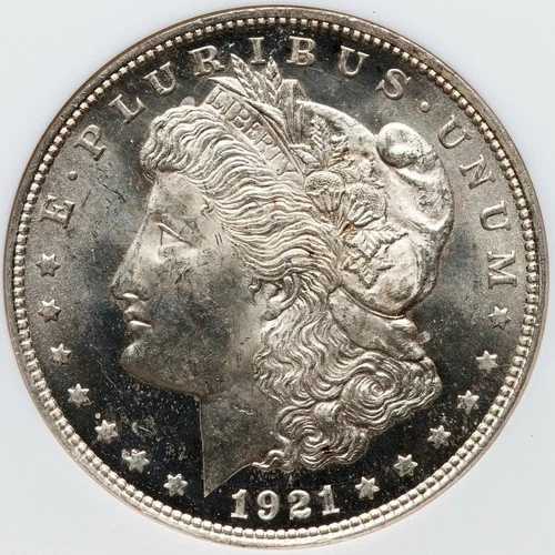 1921年モルガン ダラー、PCGS MS-64 プルーフ級!!! 美しい光沢のあるコインです!｜WORLD RESOURCE【QUEEN店】