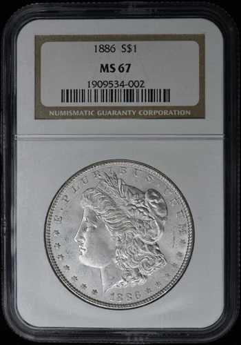1886年 モルガン・ダラー S$1 NGC MS67｜WORLD RESOURCE【QUEEN店】