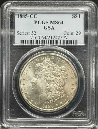 1885年CCモルガン銀貨 PCGS MS-64｜WORLD RESOURCE【QUEEN店】