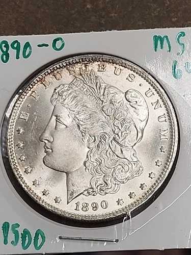 1890 O モルガン・ダラー 90% 銀 ハーフドル、未流通米国コイン