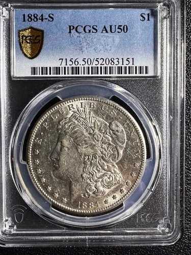1884-S モルガン銀貨 -PCGS AU50 DDO/DDR