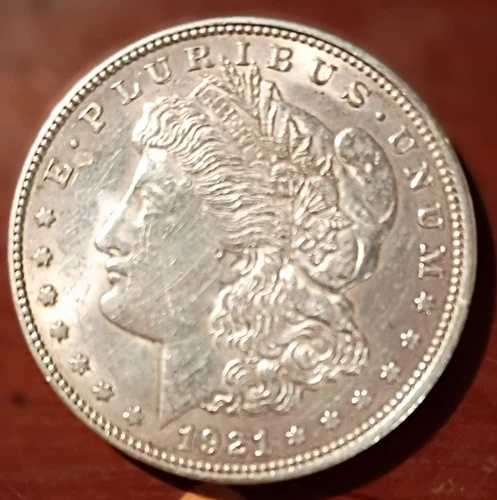 1921年 1ドル モルガン銀貨(ミントマークなし)