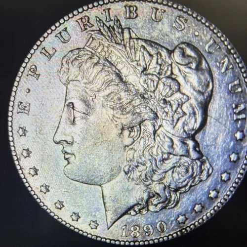 1890-CC モルガン・ダラー VF+ 非常に良好な状態 細部までクリーニング済み A1917