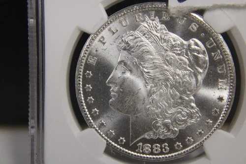 1883年 cc モルガン銀貨 NGC Ms 66 素晴らしいコイン