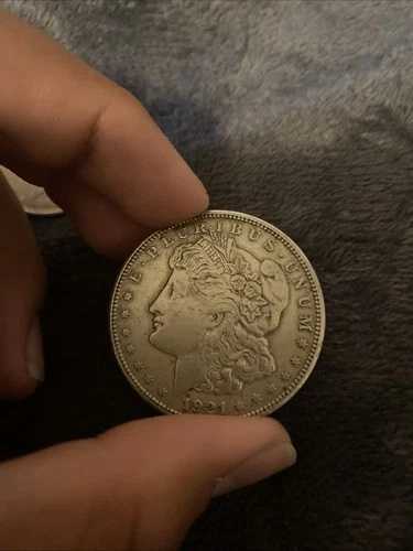 1921年 モーガン シルバードル 1ドルコイン ミントマークなし 流通状態 希少