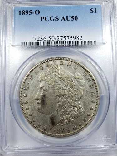 1895年 モルガン銀貨 PCGS AU50