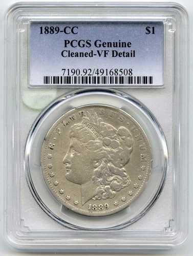 1889年製 モルガン銀貨 PCGS 純正クリーニング済み VFディテール カーソンシティ - H557｜WORLD RESOURCE【QUEEN店】
