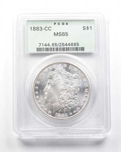 1883-CC モルガン銀貨 MS65 PCGS OGH イージーアップグレード *7592|WORLD RESOURCE【QUEEN店】