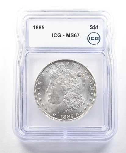 1885年 モルガン銀貨 MS67 ICG *9006｜WORLD RESOURCE【QUEEN店】