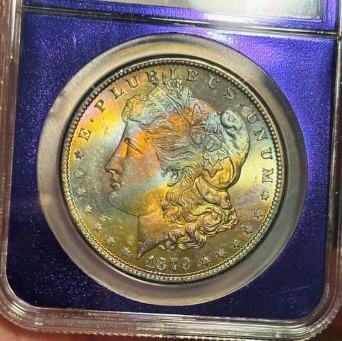 1879-S シルバー モルガンコイン レインボートーン NGC MS 66 STAR 美しい|WORLD RESOURCE【QUEEN店】