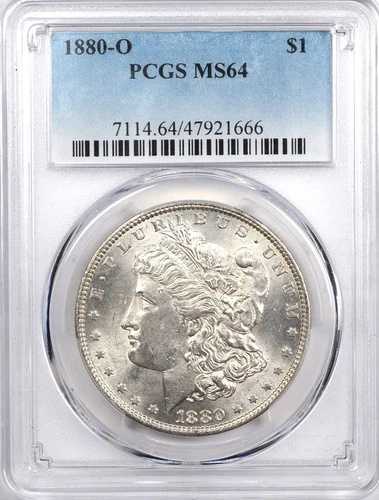 1880-O モルガン・ダラー 1ドル PCGS MS 64|WORLD RESOURCE【QUEEN店】