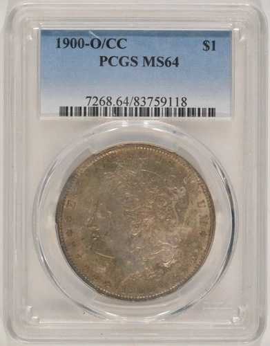 1900-O/CC モルガン銀貨 1ドル PCGS MS64 83759118