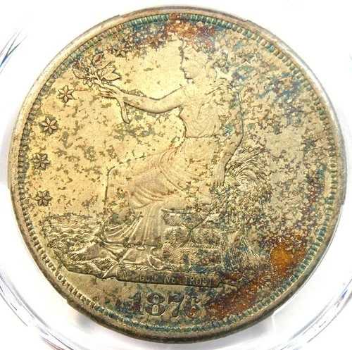 1876-CC トレードシルバードル T$1 ダブルダイリバース DDR コイン - PCGS AU 詳細|WORLD RESOURCE【QUEEN店】