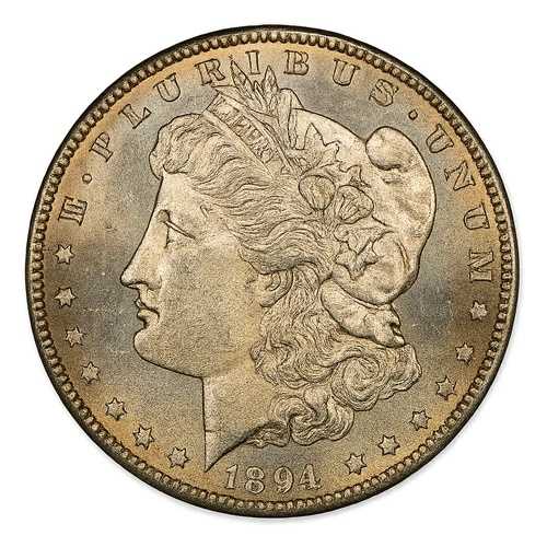 1894年S モルガン銀貨 $1 NGC MS62-私の意見ではアンダーグレード-1894-S 希少