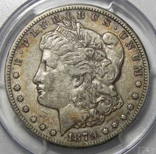 1879-CC PCGS XF40 キャップ付きダイ モルガンドル