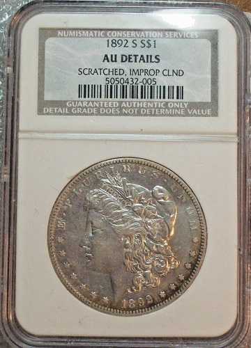 1892年 S モーガン シルバー ドル NGC AU+ 345,015円